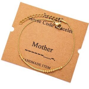 NWT Wool + Pepper Co. Morse Code Bracelet - Mother